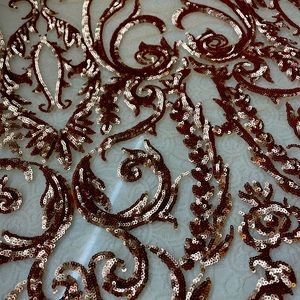 1.5 yds Gold Sequin Mesh